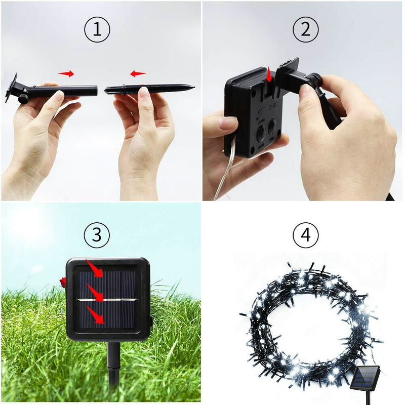 Solar Powered Fairy string Lig – обзор и цена Outdoor Solar Power Xmas Lights