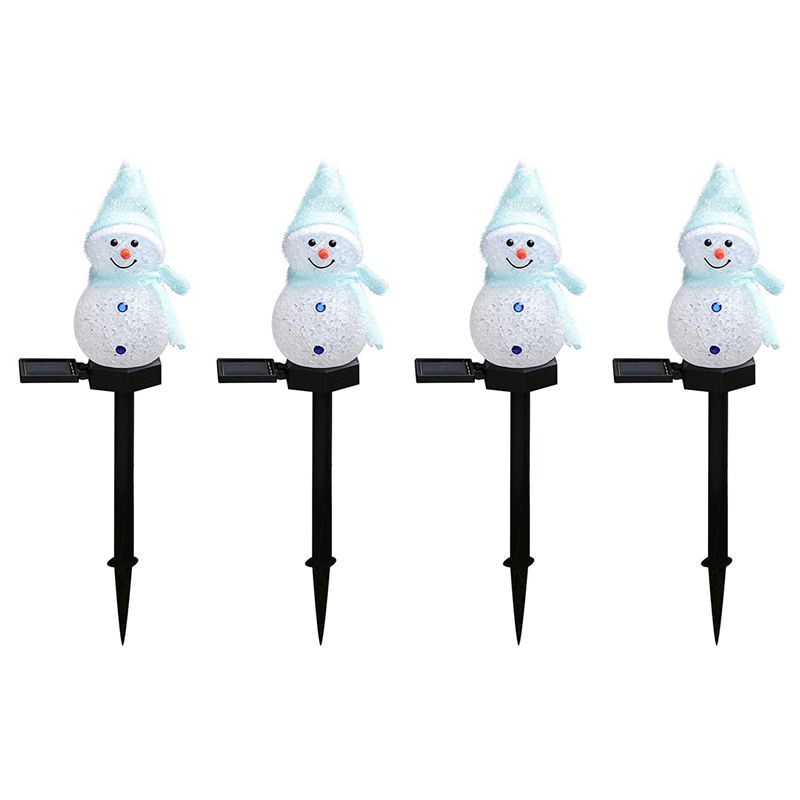 N84R 4X Snowman Solar Lights C – обзор и цена Outdoor Solar Power Xmas Lights