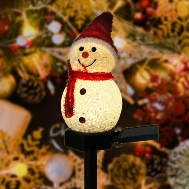 LED Snowman Solar Garden Light – обзор и цена Outdoor Solar Power Xmas Lights