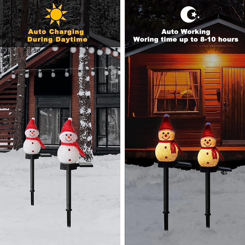 LED Snowman Solar Garden Light – обзор и цена Outdoor Solar Power Xmas Lights