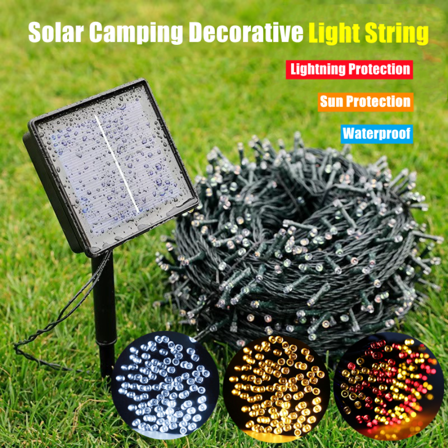 7M Solar Camping Decorative 8  – обзор и цена Outdoor Solar Power Xmas Lights