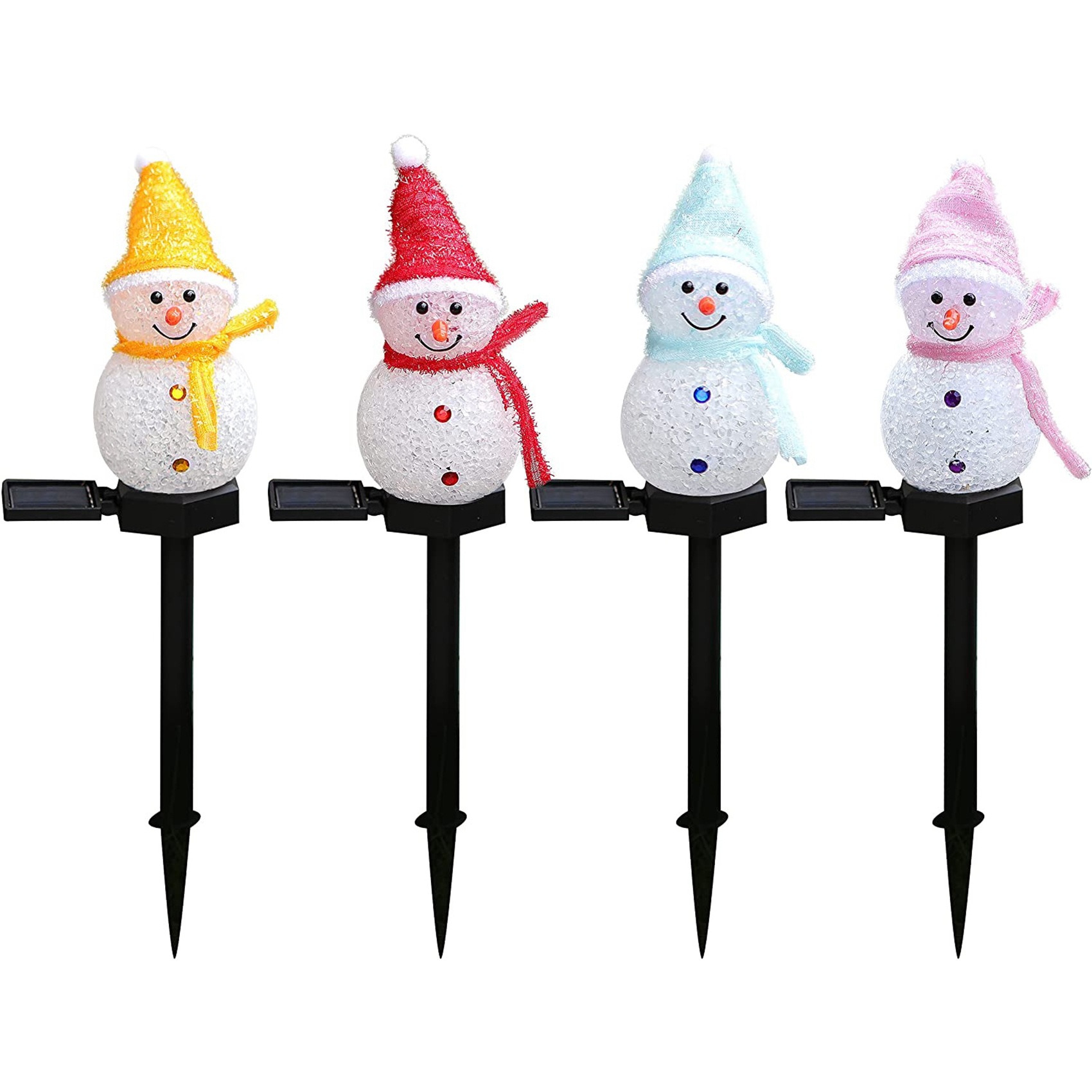PZHI-Snowman Solar Lights Chri – обзор и цена Outdoor Solar Power Xmas Lights