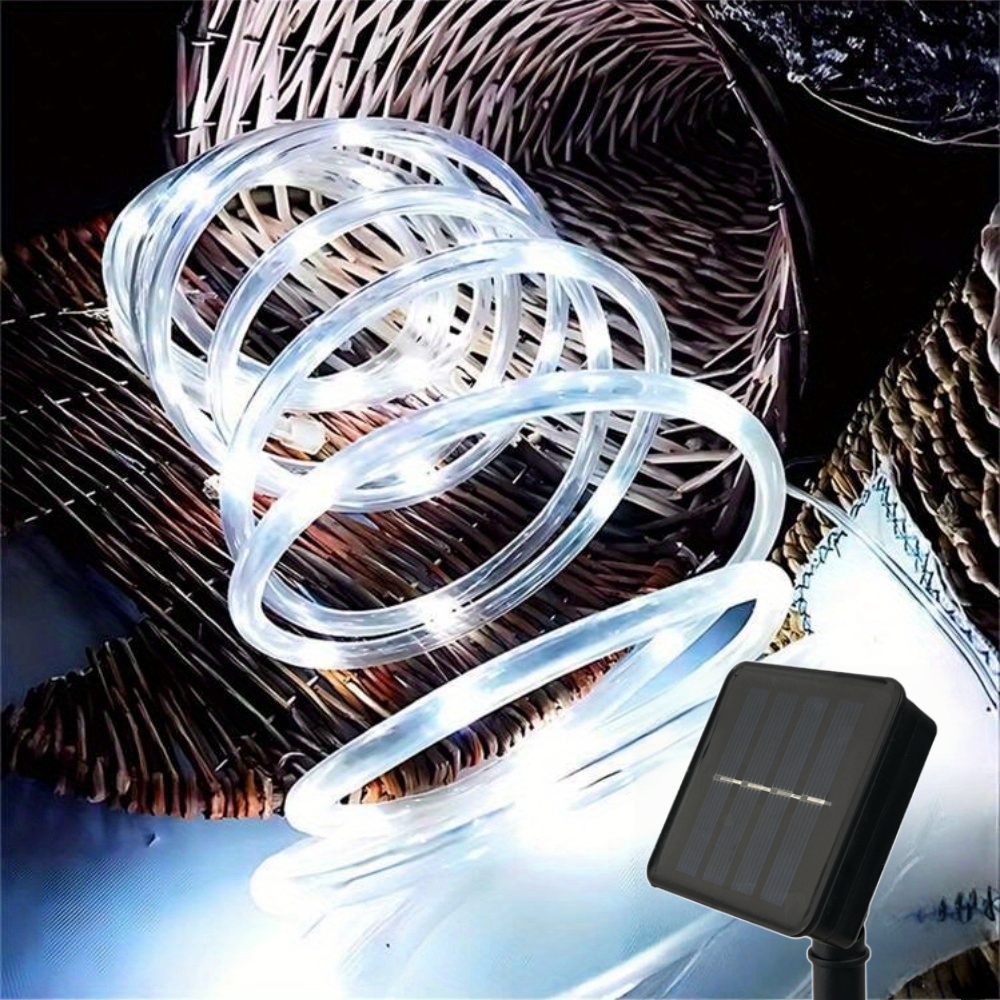 LED Solar Strip Rope Tube Fair – обзор и цена Outdoor Power For Christmas Lights