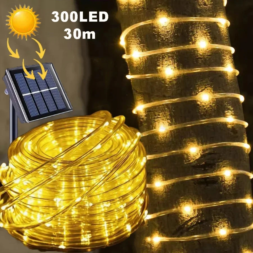 LED Solar Strip Rope Tube Fair – обзор и цена Outdoor Power For Christmas Lights