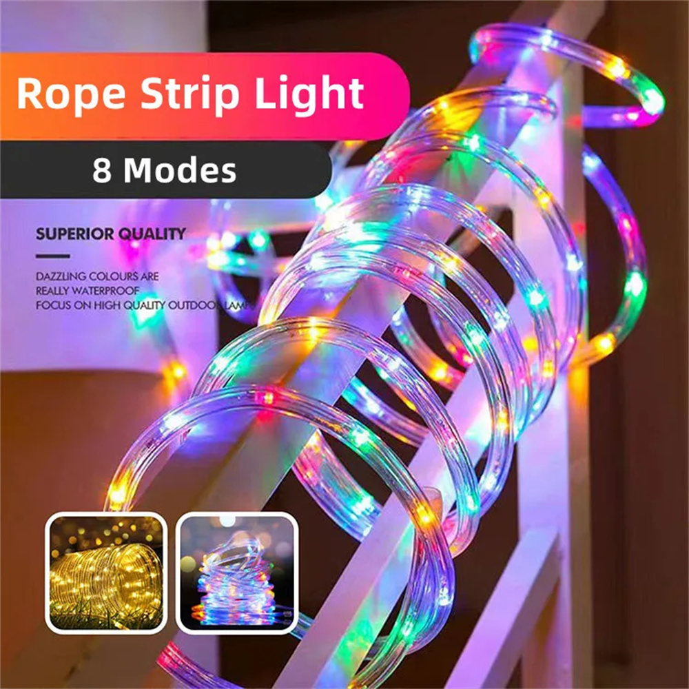 LED Solar Strip Rope Tube Fair – обзор и цена Outdoor Power For Christmas Lights