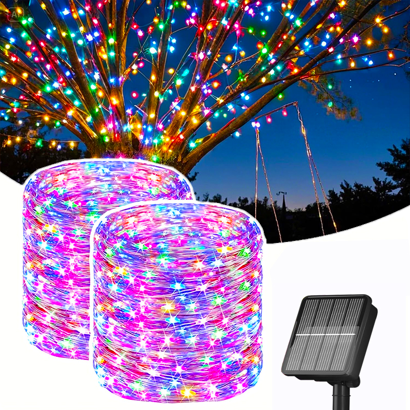 Outdoor LED Fairy Lights Solar – обзор и цена Outdoor Solar Power Xmas Lights
