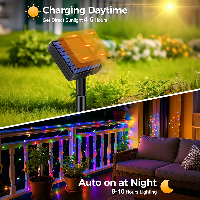 Outdoor LED Fairy Lights Solar – обзор и цена Outdoor Solar Power Xmas Lights