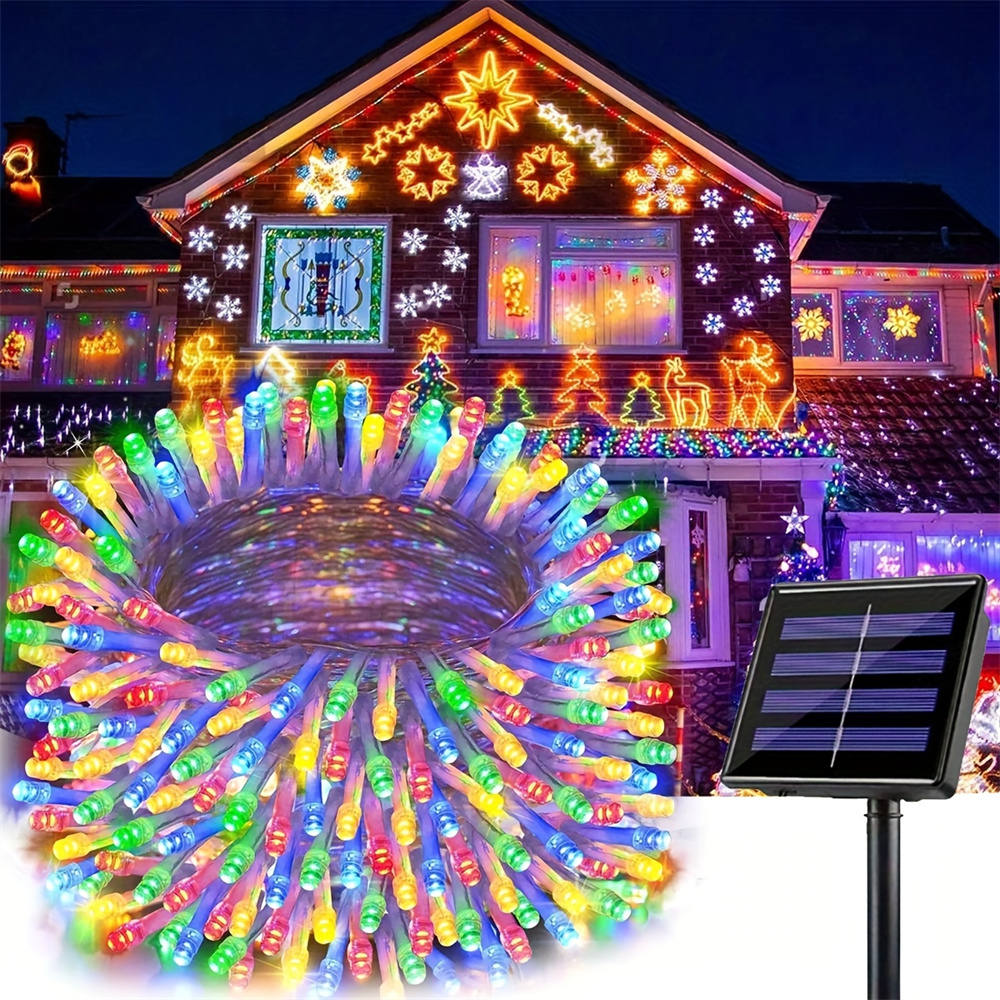 8 Modes Solar Powered LED Sola – обзор и цена Outdoor Solar Power Xmas Lights