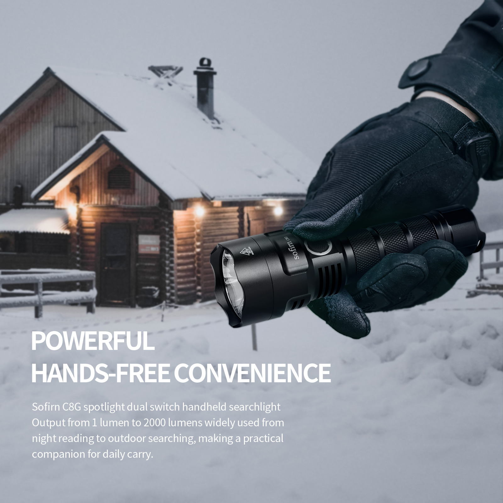 SOFIRN C8G Powerful LED Flashl – обзор и цена Outdoor Power Group