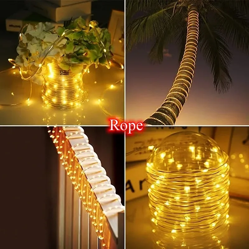 LED Solar Strip Rope Tube Fair – обзор и цена Outdoor Power For Christmas Lights