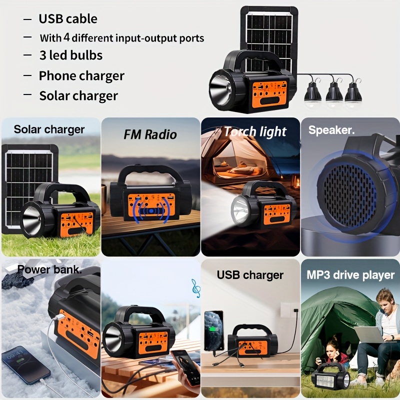Solar Rechargeable Camping Lig – обзор и цена Outdoor Power For Camping