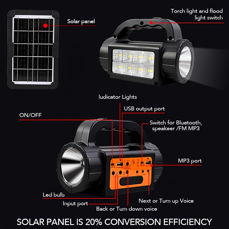 Solar Rechargeable Camping Lig – обзор и цена Outdoor Power For Camping