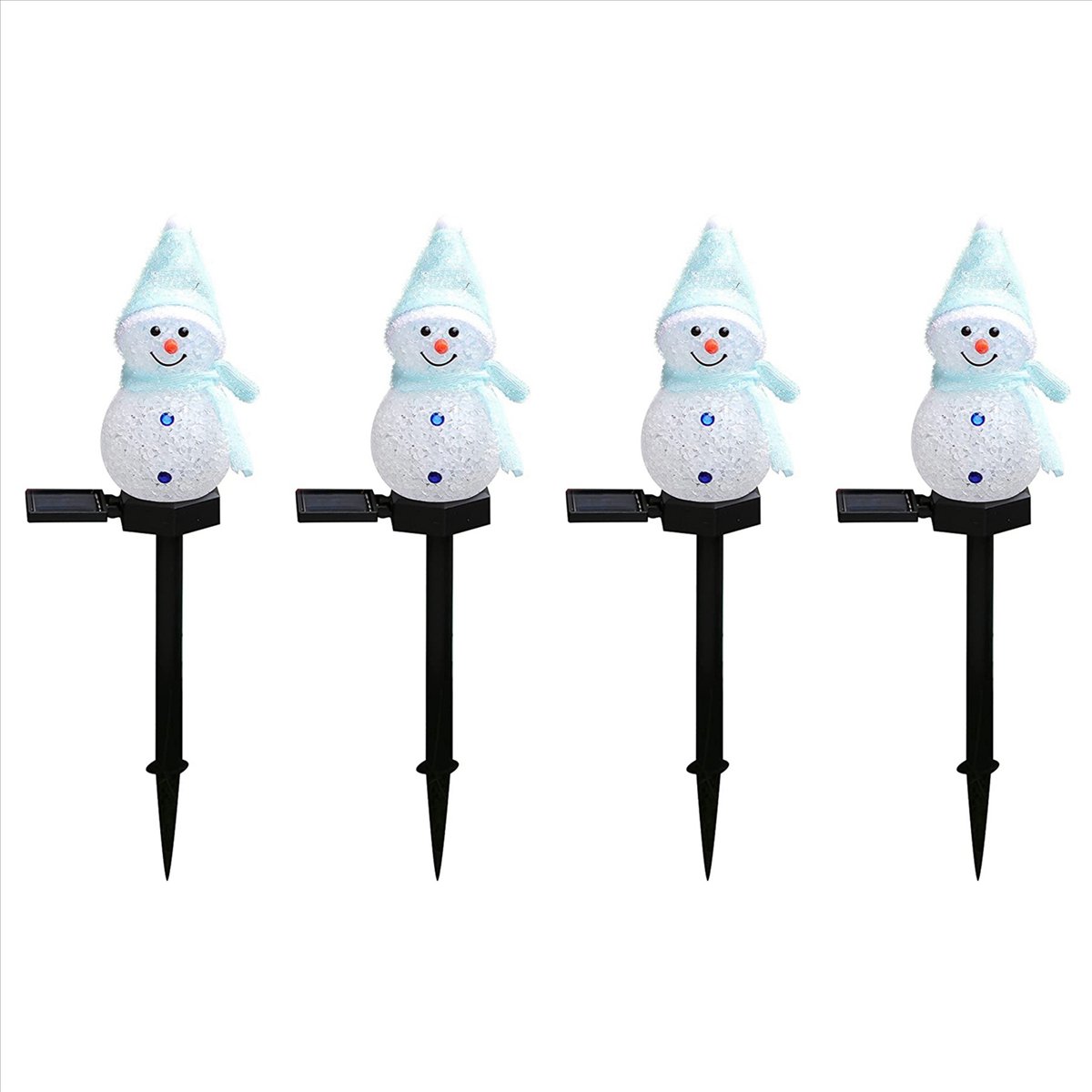 New 4X Snowman Solar Lights Ch – обзор и цена Outdoor Solar Power Xmas Lights