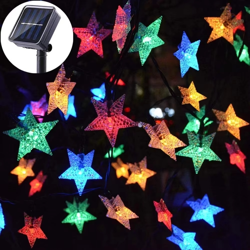 Outdoor Solar Powered Star Str – обзор и цена Outdoor Solar Power Xmas Lights