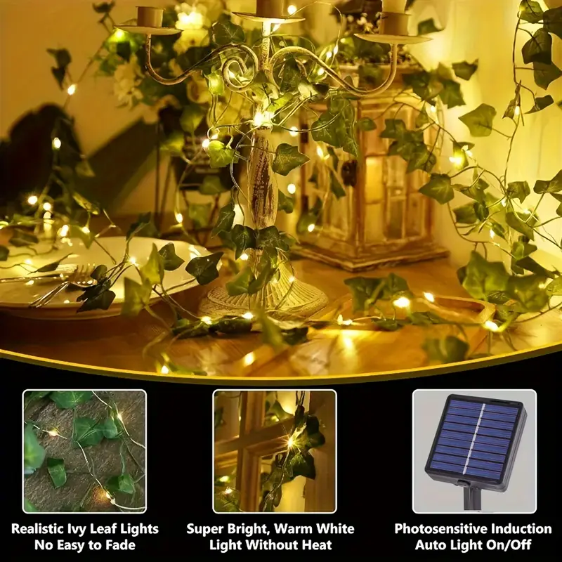 50/100 LED Solar Powered Artif – обзор и цена Outdoor Power For Christmas Lights