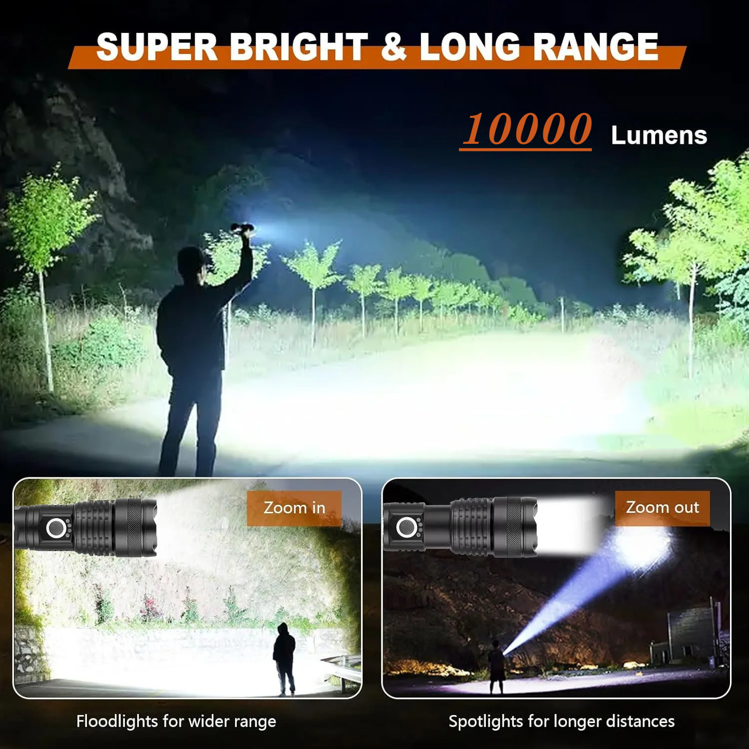 High Power LED Flashlight Rech – обзор и цена Outdoor Power For Camping