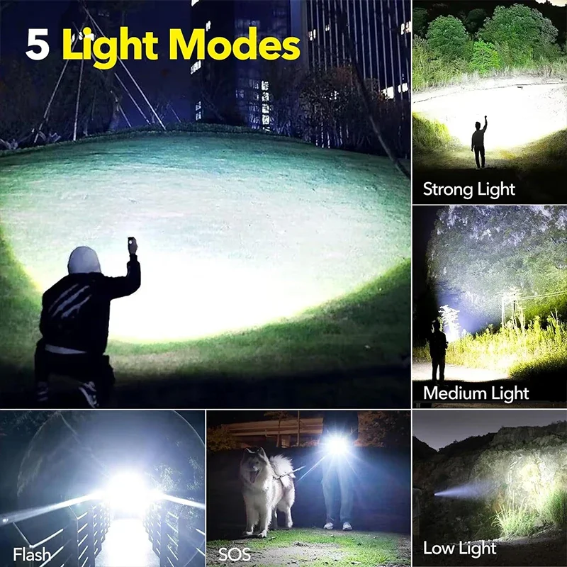 High Power LED Flashlight Rech – обзор и цена Outdoor Power For Camping