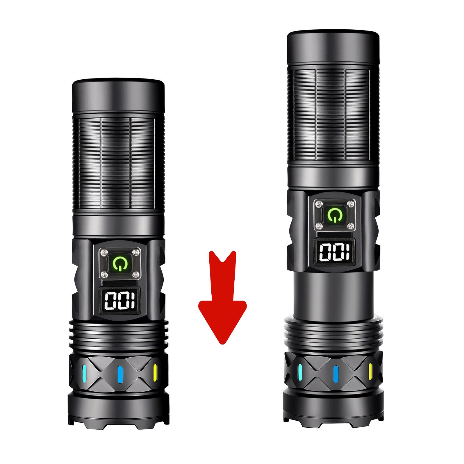 High Power LED Flashlight Tele – обзор и цена Outdoor Power For Camping