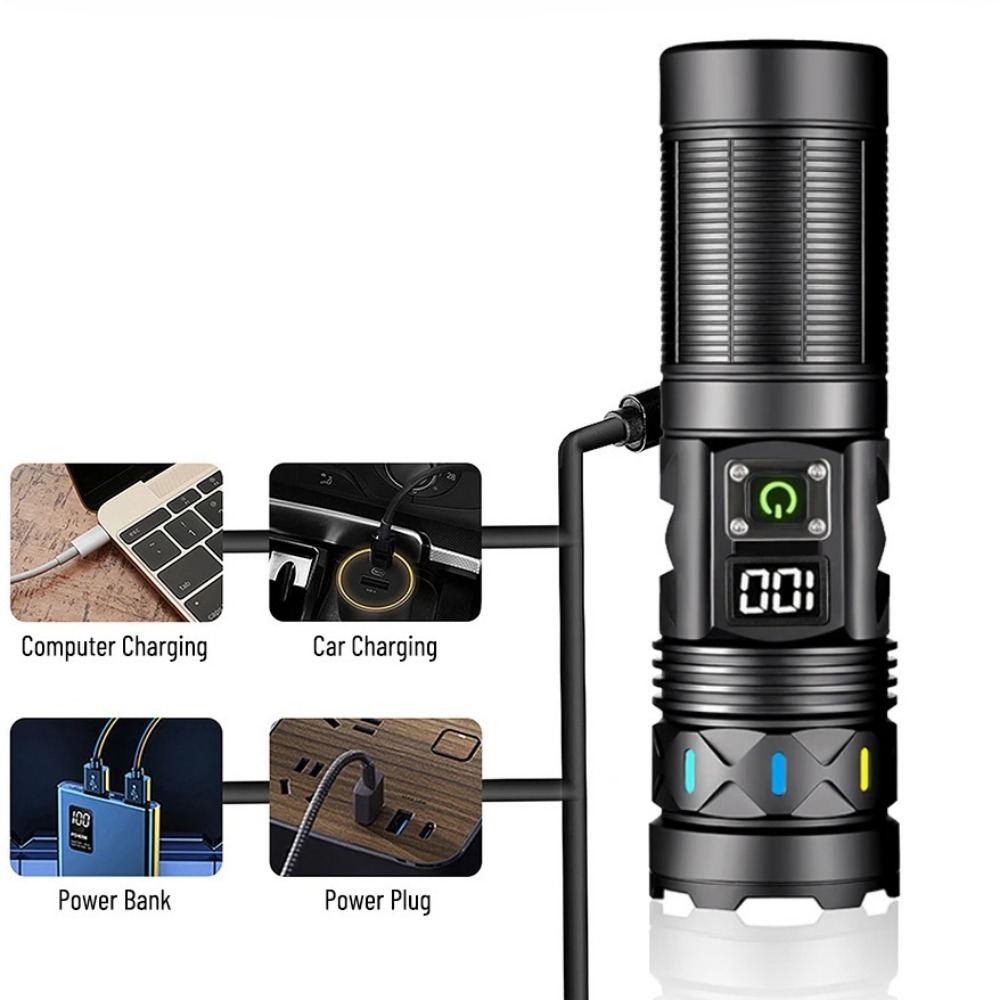 High Power LED Flashlight Tele – обзор и цена Outdoor Power For Camping