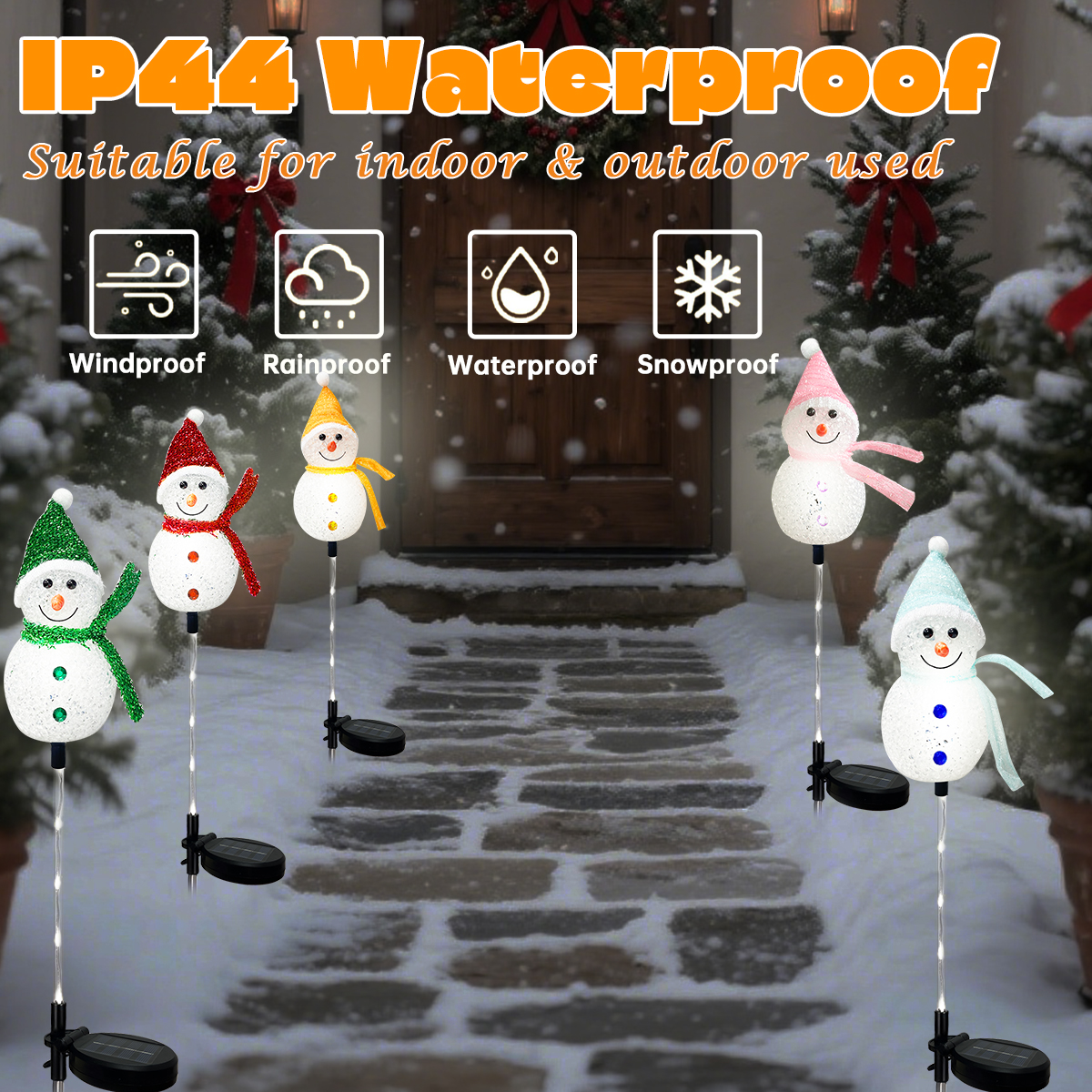 1PC Solar Powered Christmas Sn – обзор и цена Outdoor Solar Power Xmas Lights