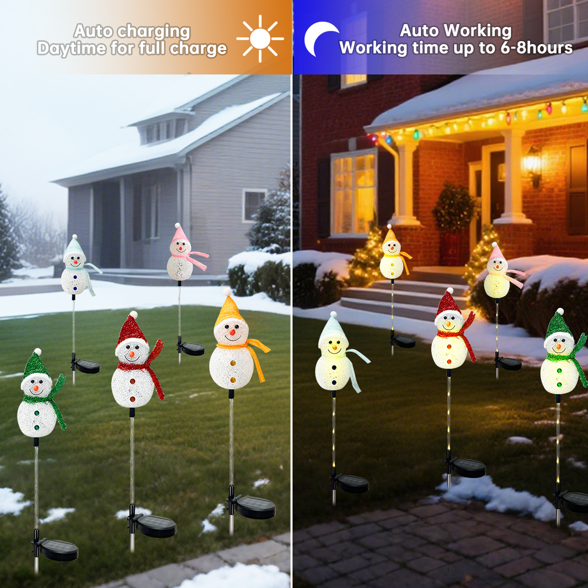 1PC Solar Powered Christmas Sn – обзор и цена Outdoor Solar Power Xmas Lights